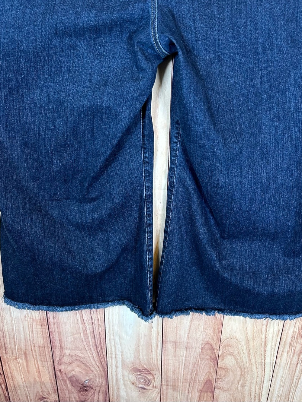 NYDJ Not Your Daughters Capri Jeans Sz 26W 4XL blue Wide Leg Lift Tuck $100 - Picture 10 of 16